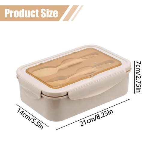 Bento Lunch Box – 2 scomparti, a prova di perdite, 2