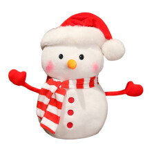 Snowman Stuffed Toy Soft Huggable Holiday Companion
