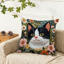 Kussenset met dierenprint, 17,7 x 17,7 inch, zachte stof.
