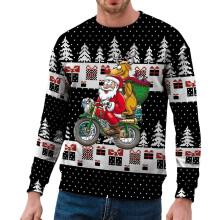 Herren-Weihnachtspullover, lustiger Weihnachtspullover für den Winter, lockere Strickoberteile mit langen Ärmeln