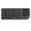 Mini teclado sem fio com touchpad retroiluminado branco/7 cores, mouse e lanterna – portátil, elegante e compatível com PCs, tablets, TVs e 8