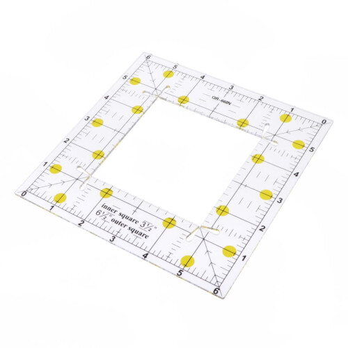 Patchwork Ruler 6 inch x 6 inch, Transparent - Acrylic Patchwork Ruler, Quilting 2