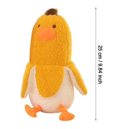 Pluche bananeneendje, geel, 24,3 cm 1