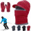 Winter Beanie Hat with Fleece Lining and Earflaps Red 1