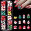 Julnagelkonstset 3D-resin vinterdesigner 12 delar 1