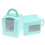 Scatole blu per cupcake con finestra trasparente, 50 pezzi 1