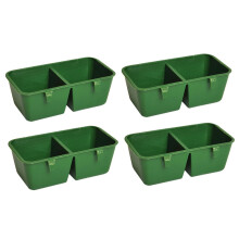 Mangeoire double pour oiseaux, lot de 10, pour cage à perroquets