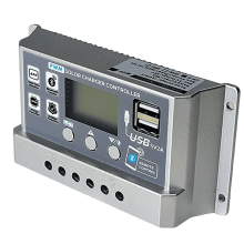 PWM solcelleladekontroller 60A 12V/24V med LCD