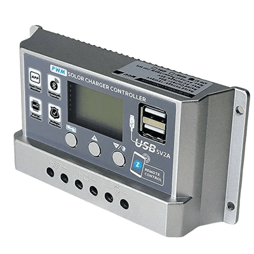 PWM solcelleladekontroller 60A 12V/24V med LCD