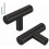 Matte Black Stainless Steel T-Bar Cabinet Pulls 60mm 10 Pack 1