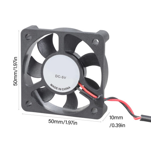 Φορητός ανεμιστήρας ψύξης USB5V 50x50x10MM για tablet, δέκτη HDTV, δρομολογητή, DVR, υπολογιστή, 2