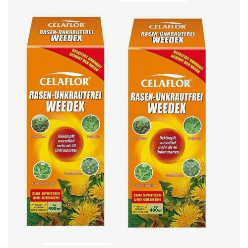 Set 2x CELAFLOR Selectieve Gazon Onkruidverdelger Concentraat 400ml
