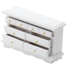 Mini-Dessertschrank für Puppenhäuser, Kunststoff, 1 Stück