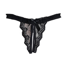 Panties for Women,Lace Transparent Open Underwear T Pants Thong for Comfort and Style,Womens Underwear,Black,M
