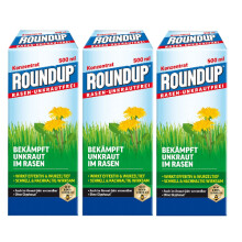 Lot 3 X Désherbant Sélectif gazon herbicide concentré Pelouse 500ml Jardin Mauvaise Herbe Gazon -Plante Trèfle Marguerite Pissenlit Plantain
