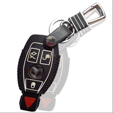 Δερμάτινη θήκη κλειδιού για το Mercedes-Benz Smart Key, μαύρη