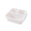 Boîte à lunch bento réutilisable beige à 3 compartiments 6,7 x 6,1 x 2,2 1