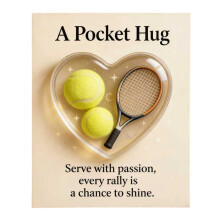 Sports Decor Pocket Ornament – Heart Theme, 1 Piece