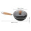 Traditional Round Bottom Wok Black for Home Use Smooth and Stable 2