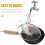 Traditional Round Bottom Wok Black for Home Use Smooth and Stable 4