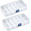 Bead Organizer Transparent 5-Compartment 2-Pack 1
