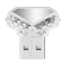 QenASHaing USB LED-omgivelseslys med farverige blitztilstande