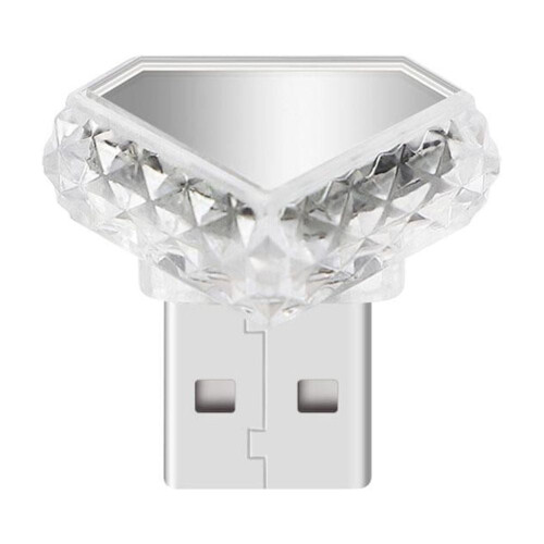 QenASHaing USB LED-omgivelseslys med farverige blitztilstande