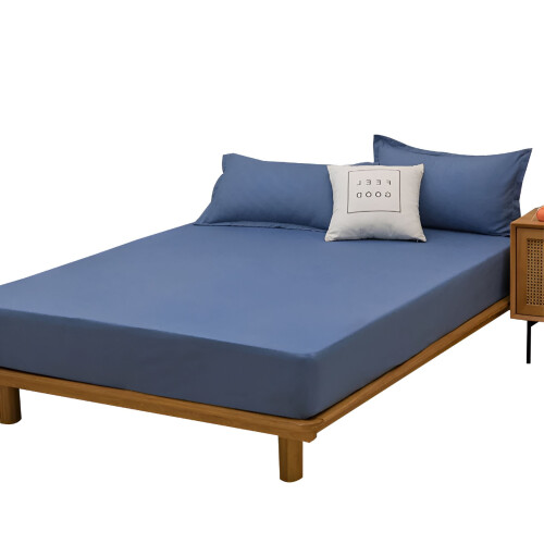 Drap-housse en coton biologique, format queen, poches profondes