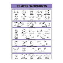 Pilates treningsplakat – lerret, 1,5 cm hvit