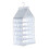 Κρεμαστή Ντουλάπα PVC, 6 Ράφια, 50x25x22cm, Λευκό/Πράσινο, για Ρούχα, Υπνοδωμάτιο & 2