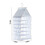Κρεμαστή Ντουλάπα PVC, 6 Ράφια, 50x25x22cm, Λευκό/Πράσινο, για Ρούχα, Υπνοδωμάτιο & 3
