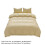 Bedding Set Soft Breathable Reactive Print Beige 4-Piece 3
