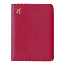PU Leather RFID-Blocking Passport Holder with Card Slots & Photo Pocket – Water-Resistant Travel Wallet