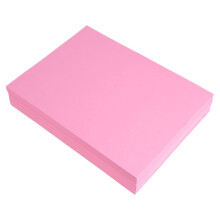 100Pcs Pink A4 Bright Paper,100Pcs/Set Copy Paper Festive No Odor Diy Side Use Art Paper for Card Making Scrapbooking s-chool Office Party Diy Craft