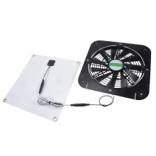 Panneau Solaire Mono-Polycristallin avec Support de Ventilateur D'Extraction de 13,5 Pouces Panneau Solaire de Refroidissement de Ventilation de