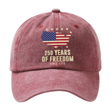 Gorra de béisbol patriótica de EE. UU. 250 aniversario 1776-2026