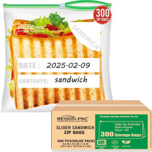 Priehľadné mraziace vrecká Slider Sandwich, 300 kusov, 6,5 x 4,3 x 1,6