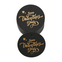 Heart and Round Paper Labels for Candy Bags 100 pcs