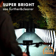 Bike Lights for Night Riding Rechargeable 9500 Lumen Front and Rear with 5 Modes