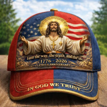 True Light Faith Baseball Cap, US 250th Anniversary Faith Art Print Casual Hat for Men Women