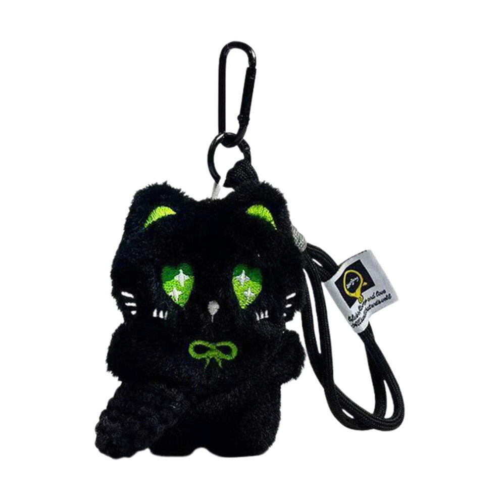 Soft Textured Keychain Charm Â 1Pc Black 9384370255194