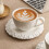 2-Piece Ceramic Tea Cups & Saucers, Stackable Espresso Cups, Compatible with Coffee, Latte, Americano, Tea 1