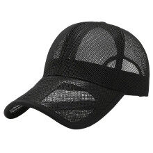 Breathable Mesh Baseball Cap UV Sun Hat for Cycling Running Fishing,Black,One Size,
