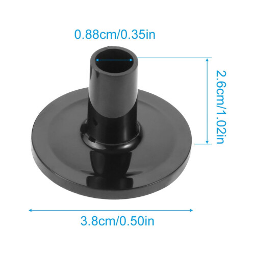 8 Pcs Sleeves Plastic Black Drum Long Sleeves Drum Kit Support Musical Instruments Accessory 2