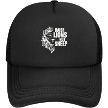 Gorra de béisbol divertida con diseño de león para hombres y mujeres.