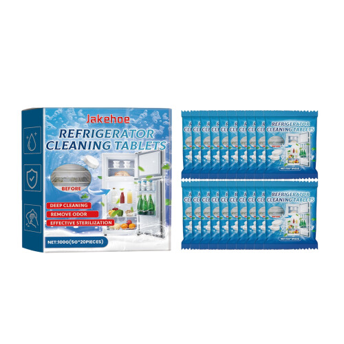 Multi-Surface Kitchen Appliance Cleaning Tablets with Odor Removal for Refrigerators, Microwaves, Ovens