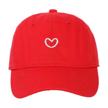 Trendy Baseball Cap With Heart Embroidery Soft Top Adjustable Dad Hat For Men Women Casual Outdoor Daily Wear