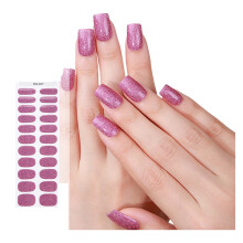 Gelnagelstickers in effen kleuren, nagellakstrips, manicurestickers, volledige nagelwraps, halfharde gelnagelstrips.