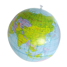 Inflatable Earth Ball Globe – Round World Map Sphere, Glass-Style Desktop Ornament for Home & Office Decor, Gift (Compatible with Earth-themed