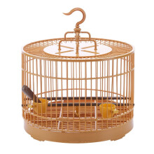 DIY Retro Round Bird Cage DIY Easy to Assemble, Breathable Parrot Cage, Bird Carrier Round Travel Cage for Small Birds